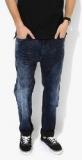 United Colors Of Benetton Blue Washed Low Rise Slim Fit Jeans Men