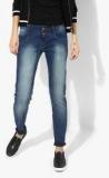 United Colors Of Benetton Blue Washed Mid Rise Regular Fit Jeans women