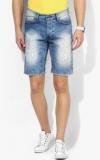 United Colors Of Benetton Blue Washed Shorts Men