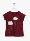 United Colors Of Benetton Burgundy Printed Top Girls