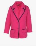 United Colors Of Benetton Fuchsia Solid Winter Jacket Girls