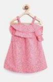 United Colors Of Benetton Girls Pink Floral Print A Line Dress