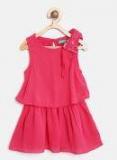 United Colors of Benetton Girls Pink Solid Fit & Flare Dress