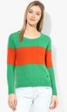 United Colors Of Benetton Green Solid Sweater Women