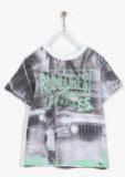 United Colors Of Benetton Grey Printed T Shirt Boys