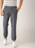 United Colors Of Benetton Grey Solid Slim Fit Chinos Men