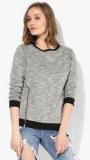 United Colors Of Benetton Grey Solid Sweatshirt women