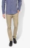 United Colors Of Benetton Khaki Solid Slim Fit Chinos Men