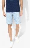 United Colors Of Benetton Light Blue Washed Shorts men