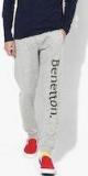 United Colors Of Benetton Men Grey Melange Printed Joggers Men