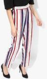 United Colors Of Benetton Multicoloured Striped Regular Fit Coloured Pants Women