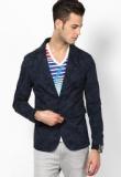 United Colors Of Benetton Navy Blue Jackets & Blazers Men