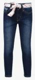 United Colors Of Benetton Navy Blue Slim Fit Jeans Girls