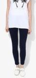 United Colors Of Benetton Navy Blue Solid Jeggings Women