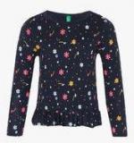 United Colors Of Benetton Navy Blue Sweater Girls