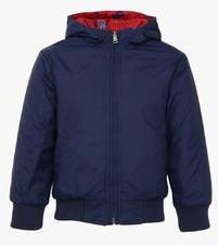 United Colors Of Benetton Navy Blue Winter Jacket boys