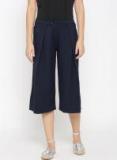 United Colors Of Benetton Navy Solid Culottes Women