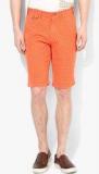 United Colors Of Benetton Orange Printed Slim Fit Short Men