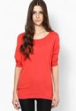 United Colors Of Benetton Orange Solid Top Women