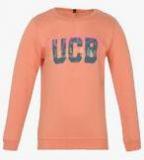 United Colors Of Benetton Orange Sweatshirt Girls