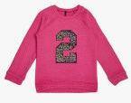 United Colors Of Benetton Pink Self Design Sweatshirt Girls