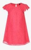 United Colors Of Benetton Pink Self Pattern Casual Dress girls