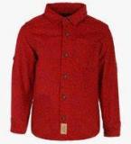 United Colors Of Benetton Red Casual Shirt Boys