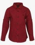 United Colors Of Benetton Red Casual Shirt Girls