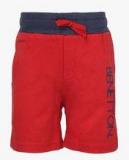 United Colors Of Benetton Red Solid 3/4Ths Boys