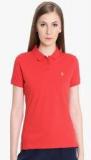 United Colors Of Benetton Red Solid T Shirt Women