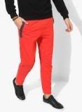 United Colors Of Benetton Red Solid Track Pants Men