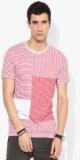 United Colors Of Benetton Red Striped Regular Round Neck T Shirt men