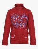 United Colors Of Benetton Red Sweat Jacket Girls