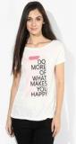 United Colors Of Benetton White Printed T Shirt Women