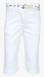 United Colors Of Benetton White Regular Fit Jeans Girls