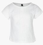 United Colors Of Benetton White Self Pattern Casual Top Girls