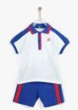 United Colors Of Benetton White Shorts Set Boys