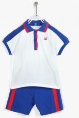 United Colors Of Benetton White Shorts Set boys