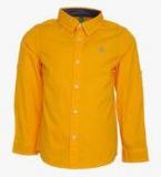 United Colors Of Benetton Yellow Casual Shirt Boys