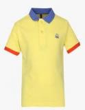 United Colors Of Benetton Yellow Polo Shirt boys