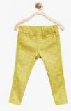 United Colors Of Benetton Yellow Printed Trouser girls