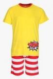 United Colors Of Benetton Yellow Shorts Set Boys