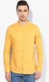 United Colors Of Benetton Yellow Solid Casual Shirt men