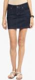 Upperclass Navy Blue Pencil Skirt Women