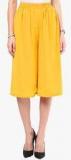 Uptownie Lite Yellow Solid Culotte Women