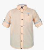 Urban Scottish Beige Casual Shirt Boys