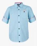 Urban Scottish Blue Casual Shirt Boys