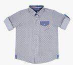 Urban Scottish Grey Regular Fit Printed Casual Shirt Boys