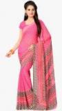 Vaamsi Pink Printed Saree Women