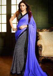 Vaishali Purple Printed Saree Women